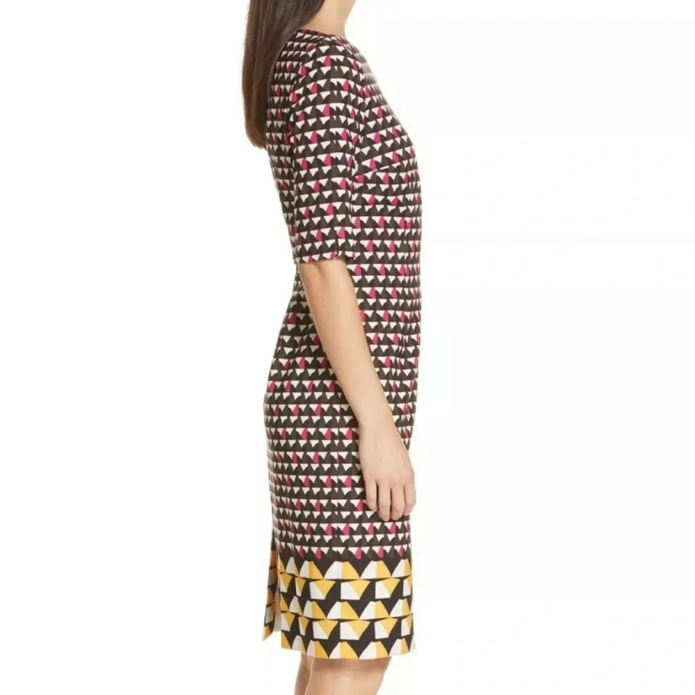 NWOT Hugo Boss Dareika Anthracite Sheath Above The Knee Dress, US 0, Multicolor - Picture 2 of 14